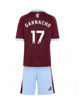 Otroški Nogometna dresi replika Aston Villa Alejandro Garnacho #17 Domači 2026-27 Kratek rokav (+ hlače)